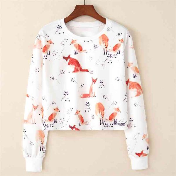 spring autumn new european fox and branches print t-shirts women casual long sleeve short shirts femme fashion basic clothing 210401, White
spring autumn new european fox and branches print t-shirts women casual long sleeve short shirts femme fashion basic clothing 210401, White