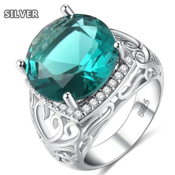 cluster rings luxury big green cubic zirconia for women white gold color shinning candy sapphire ring wedding party jewelry, Golden;silver
cluster rings luxury big green cubic zirconia for women white gold color shinning candy sapphire ring wedding party jewelry, Golden;silver