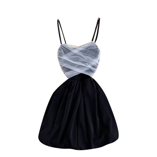 casual dresses summer fashion temperament vestidosv neck mesh splicing women's age reduction strap slim mini dress dk898, Black;gray
casual dresses summer fashion temperament vestidosv neck mesh splicing women's age reduction strap slim mini dress dk898, Black;gray