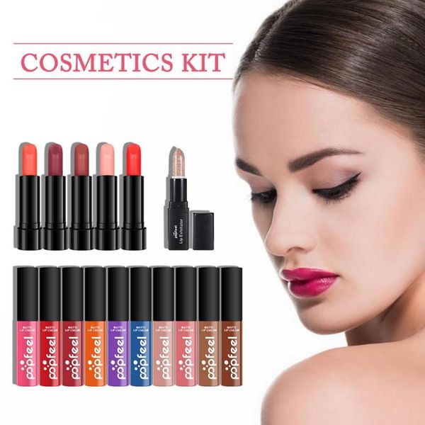 lip gloss lipstick lipgloss set matte liquid makeup kit with exfoliator waterproof longlasting cosmetics
lip gloss lipstick lipgloss set matte liquid makeup kit with exfoliator waterproof longlasting cosmetics