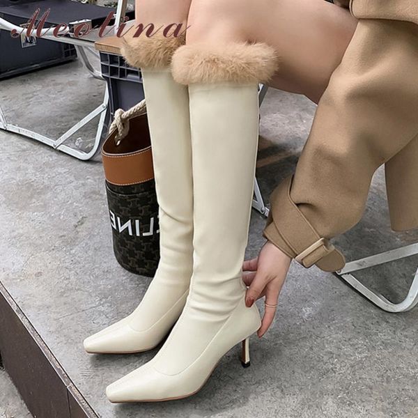 boots meotina women knee high genuine leather shoes thin heel fashion zipper ladies autumn winter beige black
boots meotina women knee high genuine leather shoes thin heel fashion zipper ladies autumn winter beige black