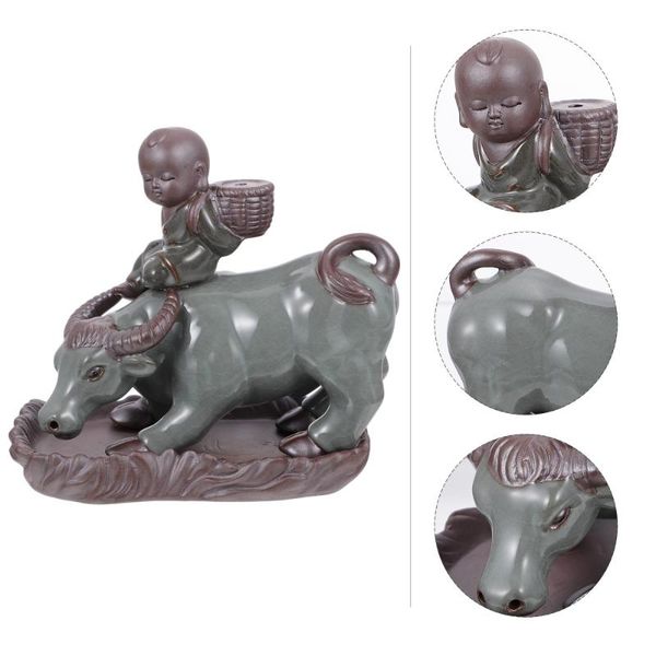 1pc cattle and boy backflow incense burner ceramic holder deskdecor fragrance lamps
1pc cattle and boy backflow incense burner ceramic holder deskdecor fragrance lamps