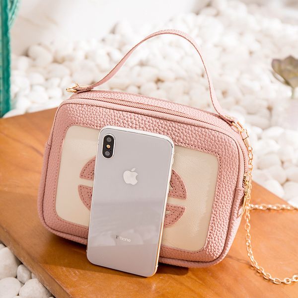 and south korea new women's bag leisure chain small square single shoulder messenger zipper contrast color mobile phone purse black fri
and south korea new women's bag leisure chain small square single shoulder messenger zipper contrast color mobile phone purse black fri