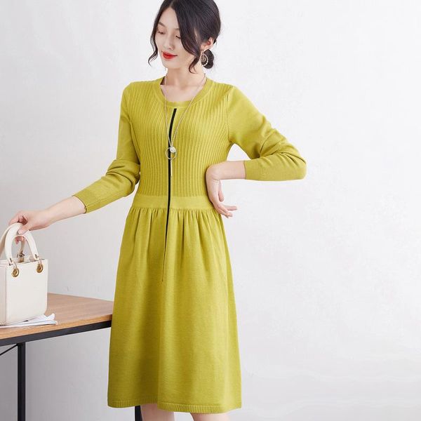 casual dresses thick long sweater dress 2021 autumn winter o-neck front zipper sleeve knit a-line oversize p-237, Black;gray
casual dresses thick long sweater dress 2021 autumn winter o-neck front zipper sleeve knit a-line oversize p-237, Black;gray