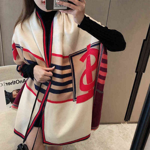 scarves autumn and winter letters classic imitation cashmere scarf women's warm bib air conditioning large shawl thickened, Blue;gray
scarves autumn and winter letters classic imitation cashmere scarf women's warm bib air conditioning large shawl thickened, Blue;gray