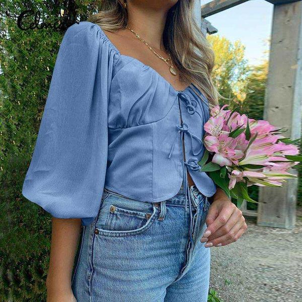women's blouses & shirts blouses s-5xl celmia textured short spring v neck solid lace-up summer fashion half sleeve sweet party wzk3, White
women's blouses & shirts blouses s-5xl celmia textured short spring v neck solid lace-up summer fashion half sleeve sweet party wzk3, White