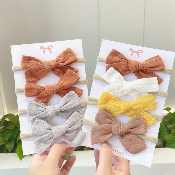 hair accessories 4pcs/set sweet cotton solid color bows headband for kids girls cute bowknot elastic hairband headwear children, Slivery;white
hair accessories 4pcs/set sweet cotton solid color bows headband for kids girls cute bowknot elastic hairband headwear children, Slivery;white