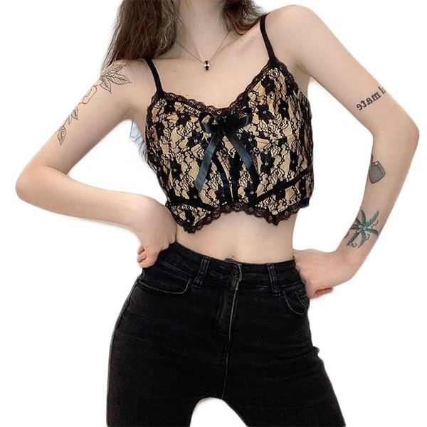 gothic spaghetti strap crop tank women double layer floral lace bowknot camisole harajuku v-neck zipper back slim vest women's tank, White
gothic spaghetti strap crop tank women double layer floral lace bowknot camisole harajuku v-neck zipper back slim vest women's tank, White