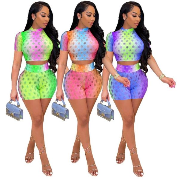 women's tracksuits gradient color two piece set hole cut out bodycon bodysuit crop and shorts sets for women sheer casual bandage o, Gray
women's tracksuits gradient color two piece set hole cut out bodycon bodysuit crop and shorts sets for women sheer casual bandage o, Gray