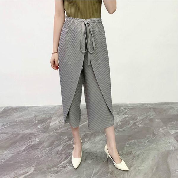 women's pants & capris plus size for women 45-75kg 2021 summer original design bandage elastic waist loose miyake pleated casual trouse, Black;white
women's pants & capris plus size for women 45-75kg 2021 summer original design bandage elastic waist loose miyake pleated casual trouse, Black;white