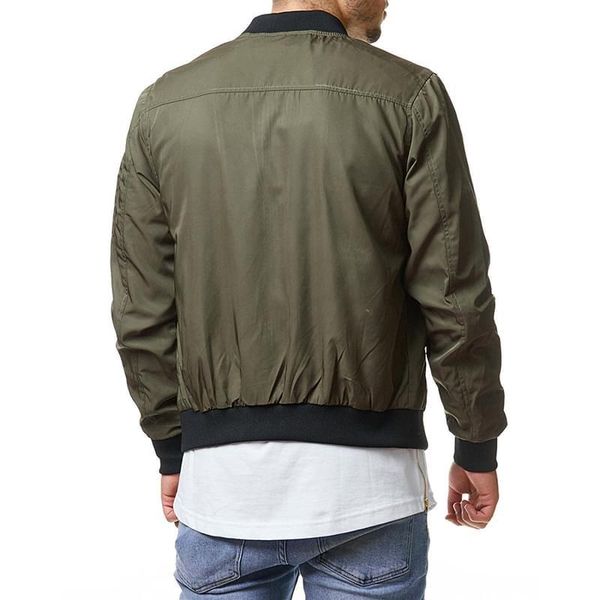 men's jackets brand mens bomber solid color casual thin baseball coat streetwear wind breaker overcoat 1o0a, Black;brown
men's jackets brand mens bomber solid color casual thin baseball coat streetwear wind breaker overcoat 1o0a, Black;brown