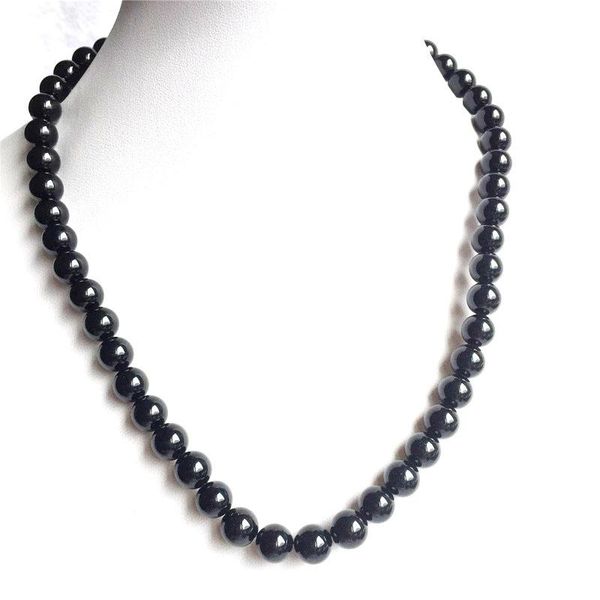 chains 4/6/8/10mm elegant brazil black agates necklace natural stone onyx choker wedding gift for woman charm fashion jewelry, Silver
chains 4/6/8/10mm elegant brazil black agates necklace natural stone onyx choker wedding gift for woman charm fashion jewelry, Silver