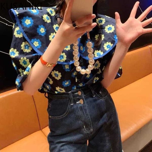kusahiki sweet peter pan collar women blouse korean floral printed shirts summer puff sleeve camisas de mujer 6h663 210602, White
kusahiki sweet peter pan collar women blouse korean floral printed shirts summer puff sleeve camisas de mujer 6h663 210602, White