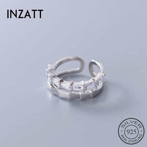 cluster rings inzareal 925 sterling silver zircon geometric adjustable ring for fashion woman fine jewelry minimalist ol accessories, Golden;silver
cluster rings inzareal 925 sterling silver zircon geometric adjustable ring for fashion woman fine jewelry minimalist ol accessories, Golden;silver