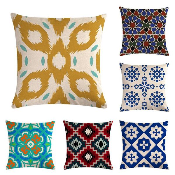 cushion/decorative pillow flourish geometry pattern cushion cover geometric printed pillowcases linen cotton covers sofa home decor 45x45cm
cushion/decorative pillow flourish geometry pattern cushion cover geometric printed pillowcases linen cotton covers sofa home decor 45x45cm