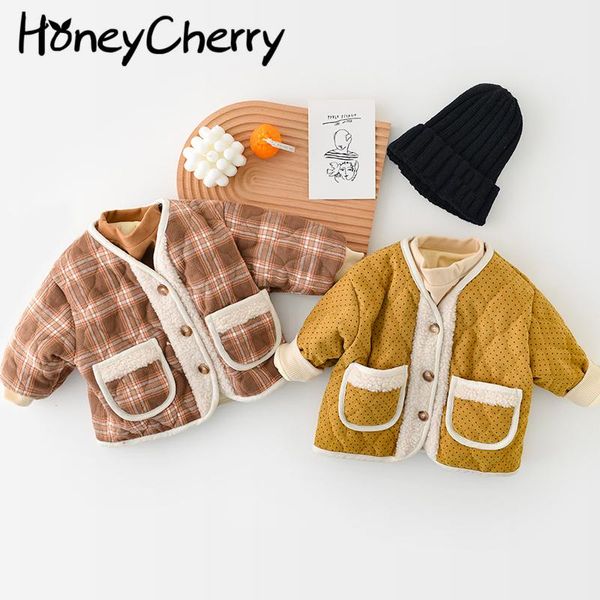 jackets 2021 winter plaid polka dot cotton thickened warm jacket baby clothes kids, Blue;gray
jackets 2021 winter plaid polka dot cotton thickened warm jacket baby clothes kids, Blue;gray