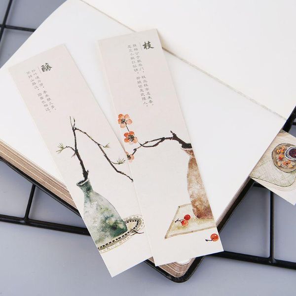 30pcs 16 styles creative chinese style paper bookmarks painting cards retro beautiful boxed bookmark commemorative gifts
30pcs 16 styles creative chinese style paper bookmarks painting cards retro beautiful boxed bookmark commemorative gifts