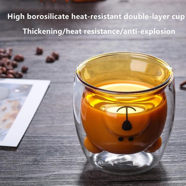 wine glasses high borosilicate double layer heat-resistant glass bear cup cartoon creative coffee juice milk
wine glasses high borosilicate double layer heat-resistant glass bear cup cartoon creative coffee juice milk
