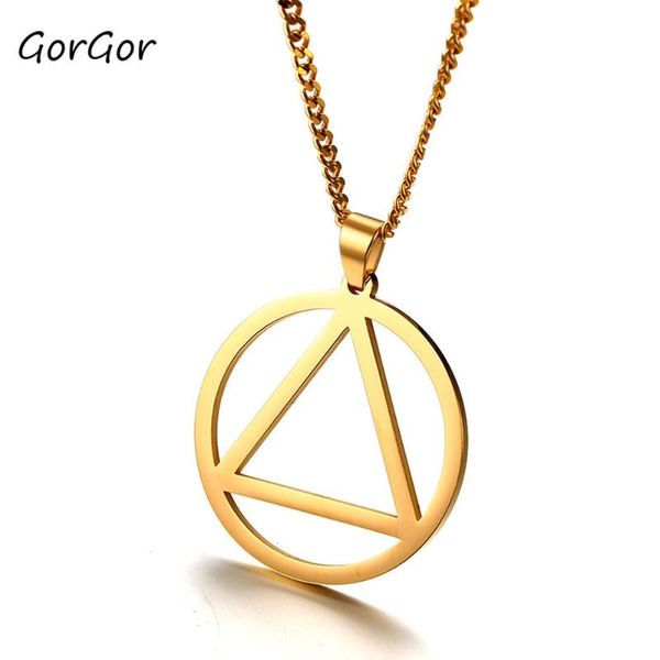 pendant necklaces gorgor necklace stainless steel the pattern triangle combine circle fashion accessories pn-838, Silver
pendant necklaces gorgor necklace stainless steel the pattern triangle combine circle fashion accessories pn-838, Silver