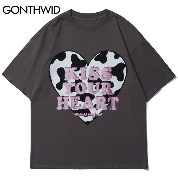tshirts harajuku kiss your heart print short sleeve t-shirts streetwear fashion summer hip hop casual cotton tees 210602, White;black
tshirts harajuku kiss your heart print short sleeve t-shirts streetwear fashion summer hip hop casual cotton tees 210602, White;black