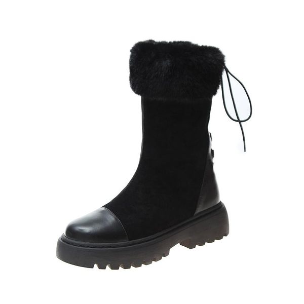 boots winter shoes women platform fashion mid-calf round toe flats lace-up woman leather thick bottom vanny factory, Black
boots winter shoes women platform fashion mid-calf round toe flats lace-up woman leather thick bottom vanny factory, Black