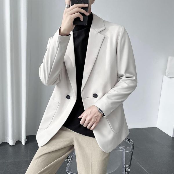 men's suits & blazers legible 2021 spring autumn casual mens solid suit jacket male clothing, White;black
men's suits & blazers legible 2021 spring autumn casual mens solid suit jacket male clothing, White;black