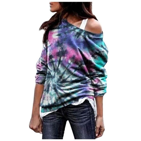 women's blouses & shirts elegant temperament creativity blouse womens o-neck loose tie-dyed print long-sleeved sweatshirt casual blusa, White
women's blouses & shirts elegant temperament creativity blouse womens o-neck loose tie-dyed print long-sleeved sweatshirt casual blusa, White