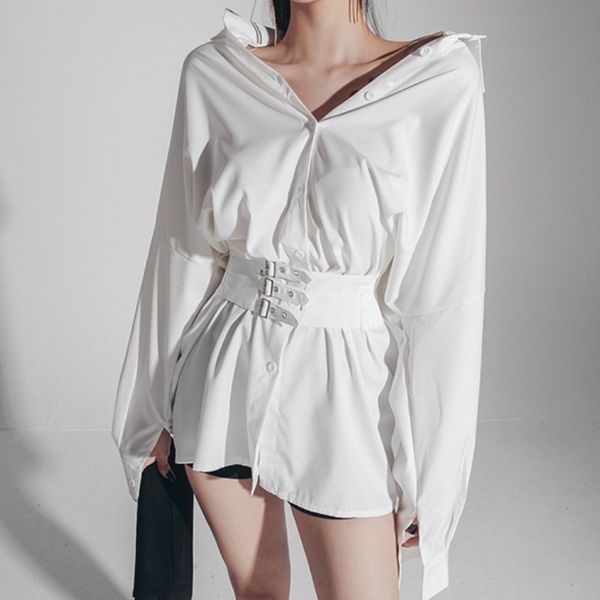 spring women fashion white shirt dress office ladies turn down collar long sleeve casual vestido chic elegant mini dresses 210526, Black;gray
spring women fashion white shirt dress office ladies turn down collar long sleeve casual vestido chic elegant mini dresses 210526, Black;gray