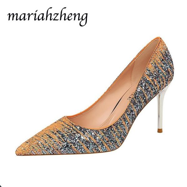 mariahzheng banquet high-heeled metal stiletto shallow mouth pointed color-blocking women sequined shoes ds sandals, Black
mariahzheng banquet high-heeled metal stiletto shallow mouth pointed color-blocking women sequined shoes ds sandals, Black