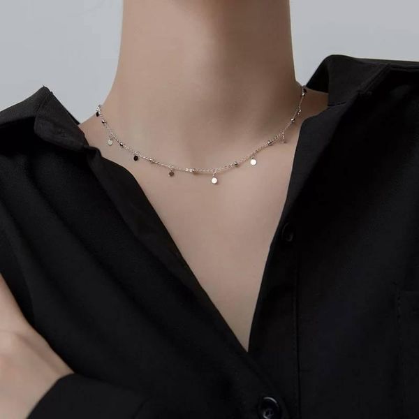 chokers delicate jewelry round bead discs choker necklace for women party clavicle chain gifts wholesale, Golden;silver
chokers delicate jewelry round bead discs choker necklace for women party clavicle chain gifts wholesale, Golden;silver