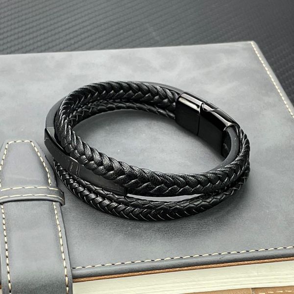 charm bracelets fashion black men bracelet multilayer leather punk jewelry stainless steel magnetic clasp bangles boho, Golden;silver
charm bracelets fashion black men bracelet multilayer leather punk jewelry stainless steel magnetic clasp bangles boho, Golden;silver