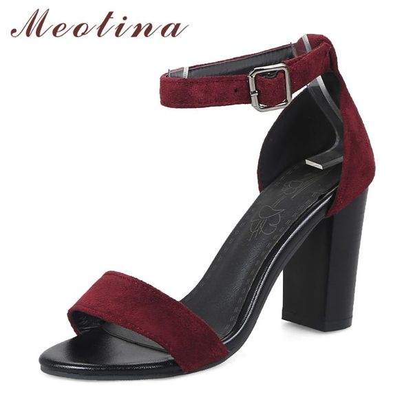 meotina women sandals summer shoes buckle block heel ankle strap extreme high party lady large size 3-12, Black
meotina women sandals summer shoes buckle block heel ankle strap extreme high party lady large size 3-12, Black