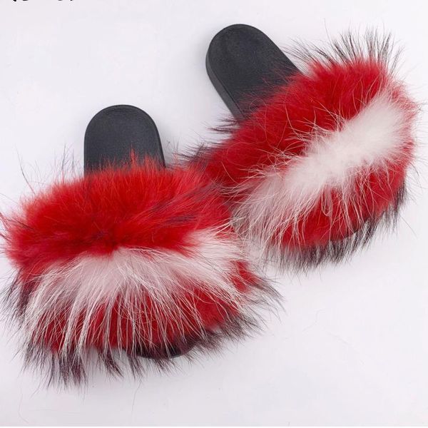 slippers real fur slides open toe flip flops women's furry fluffy house shoes mule sandals slip on, Black
slippers real fur slides open toe flip flops women's furry fluffy house shoes mule sandals slip on, Black