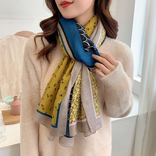 2021 east gate new extended printed silk women's fashion versatile hemp scarf tourism warm shawl winter, Blue;gray
2021 east gate new extended printed silk women's fashion versatile hemp scarf tourism warm shawl winter, Blue;gray