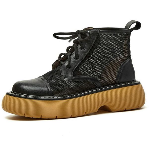 plaform lace up ankle boots 2021 spring autumn genuine leather flat platform shoes for women wedding basic summer, Black
plaform lace up ankle boots 2021 spring autumn genuine leather flat platform shoes for women wedding basic summer, Black