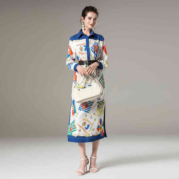 dress spring 2021 the women vintage stylish printing sews belt thin, party lapel shirt gown, Black;gray
dress spring 2021 the women vintage stylish printing sews belt thin, party lapel shirt gown, Black;gray