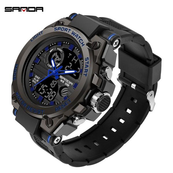 wristwatches 2021 sanda men's watch military sports waterproof s digital relogio masculino, Slivery;brown
wristwatches 2021 sanda men's watch military sports waterproof s digital relogio masculino, Slivery;brown