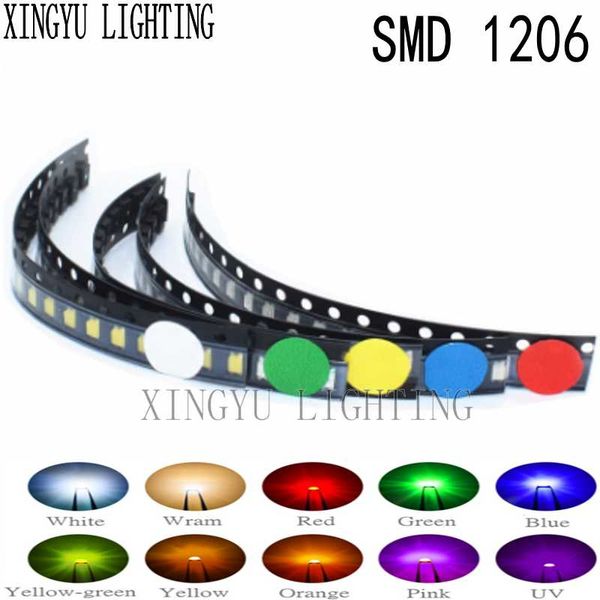 light beads 5 colors x20pcs =100pcs 1206 smd led package red white green blue yellow purple bead high emitting diode diy kit
light beads 5 colors x20pcs =100pcs 1206 smd led package red white green blue yellow purple bead high emitting diode diy kit