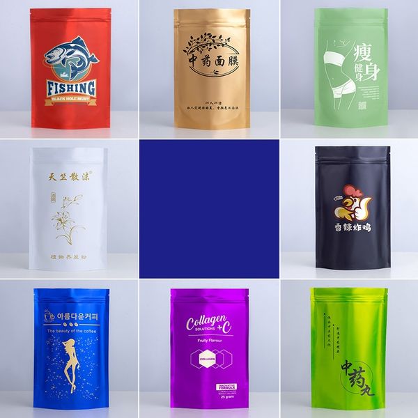 custom printed 1 color logo packaging stand bags multi-colors aluminum foil mylar standing zip lock food bag with tear notch
custom printed 1 color logo packaging stand bags multi-colors aluminum foil mylar standing zip lock food bag with tear notch