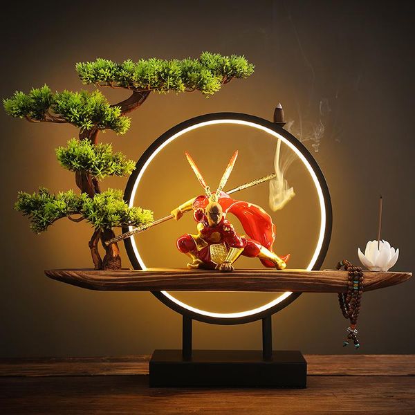 fragrance lamps modern eletric incense burner monkey king smoke fountain spiritual decor lamp zen garden encens home decoration
fragrance lamps modern eletric incense burner monkey king smoke fountain spiritual decor lamp zen garden encens home decoration