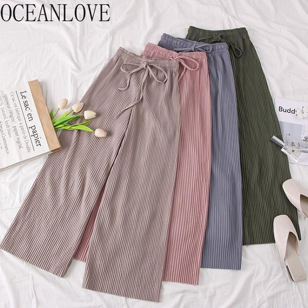 women's pants & capris oceanlove 2021 spring summer solid wide leg women casual all match fashion trousers high waist pantalon femme 14, Black;white
women's pants & capris oceanlove 2021 spring summer solid wide leg women casual all match fashion trousers high waist pantalon femme 14, Black;white
