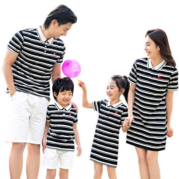 casual stripe family matching outfits mommy daddy and me clothes mother daughter dress t-shirt 210429, Blue
casual stripe family matching outfits mommy daddy and me clothes mother daughter dress t-shirt 210429, Blue