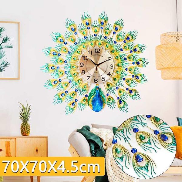 wall clocks large 70x70cm gold diamond peacock clock metal watch for home living room decoration diy ornaments decor
wall clocks large 70x70cm gold diamond peacock clock metal watch for home living room decoration diy ornaments decor