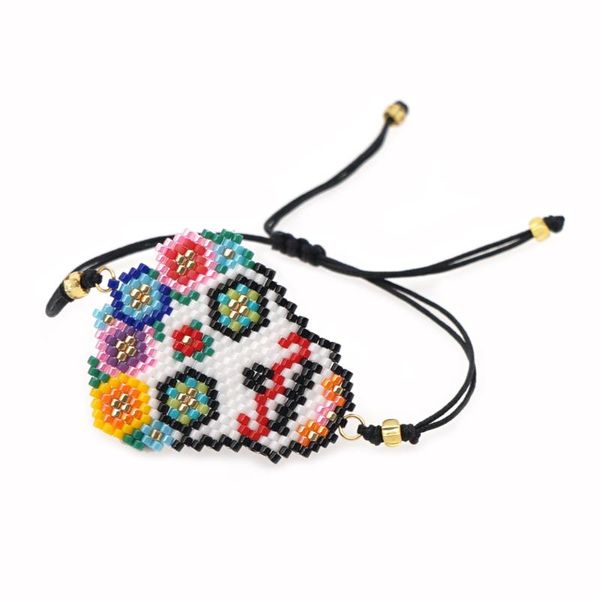 beaded, strands go2boho 2021 halloween skull bracelet jewelry gift for women mexican pulseras miyuki beads bracelets american jewellery, Black
beaded, strands go2boho 2021 halloween skull bracelet jewelry gift for women mexican pulseras miyuki beads bracelets american jewellery, Black