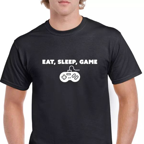 Eat Sleep Game Funny Retro Gamer Nintendo Controller Black Mens Cotton T-shirt, White;black
Eat Sleep Game Funny Retro Gamer Nintendo Controller Black Mens Cotton T-shirt, White;black