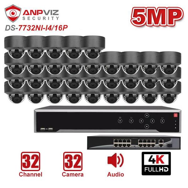 hikvision 32ch 4k oem nvr kit anpviz 32pcs 5mp poe ip camera system indoor/outdoor cctv security 30m ip66 wireless kits
hikvision 32ch 4k oem nvr kit anpviz 32pcs 5mp poe ip camera system indoor/outdoor cctv security 30m ip66 wireless kits