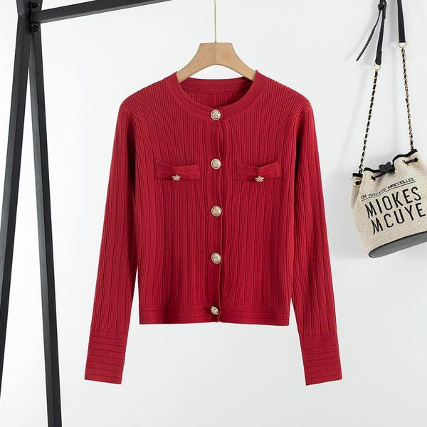 women's knits & tees vintage slim short sweater cardigan women spring fashion crew neck long sleeve knitted jacket korean single breast, White
women's knits & tees vintage slim short sweater cardigan women spring fashion crew neck long sleeve knitted jacket korean single breast, White