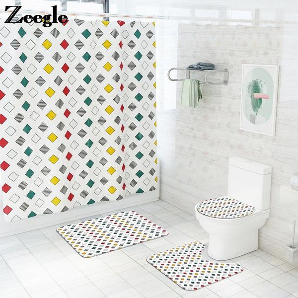 waterproof shower curtain and plaid printing bath mat setflannel bathroom carpet rug absorbent toilet mats non-slip foot
waterproof shower curtain and plaid printing bath mat setflannel bathroom carpet rug absorbent toilet mats non-slip foot