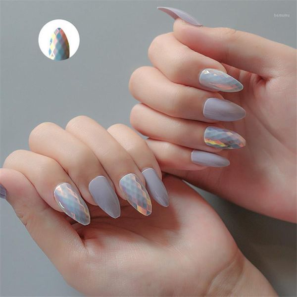 24pcs light gray fish scale laser gradient fake nails pre-design short full cover false nail tips finished art tips1, Red;gold
24pcs light gray fish scale laser gradient fake nails pre-design short full cover false nail tips finished art tips1, Red;gold