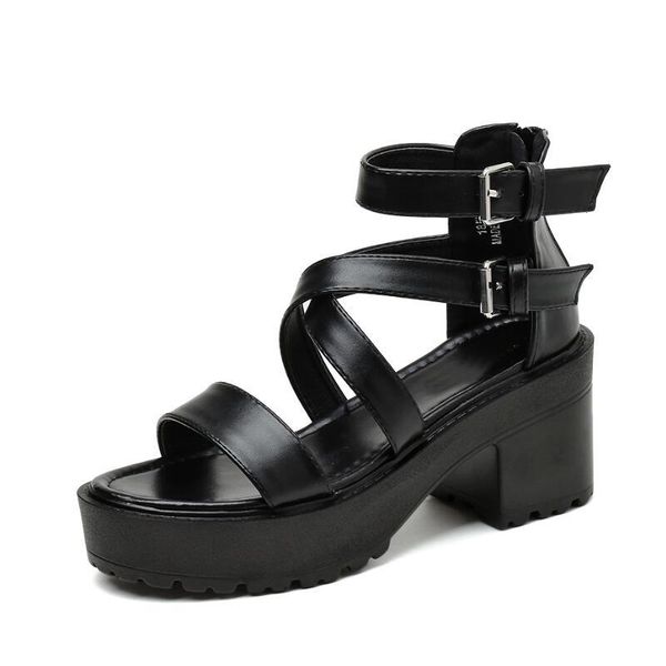 dress shoes punk rock gothic sandals woman gladiator platform goth chunky heels sandalias playa mujer ljb25-1, Black
dress shoes punk rock gothic sandals woman gladiator platform goth chunky heels sandalias playa mujer ljb25-1, Black